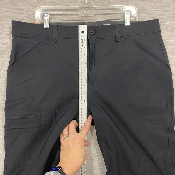 Eddie Bauer Fleece Lined Tech Pants Mens 38 x 30 Black Water Repellent Insulated - Picture 11 of 13